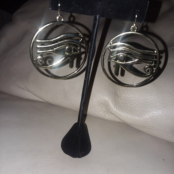 Evil eye dangle earrings - Picture 3 of 5